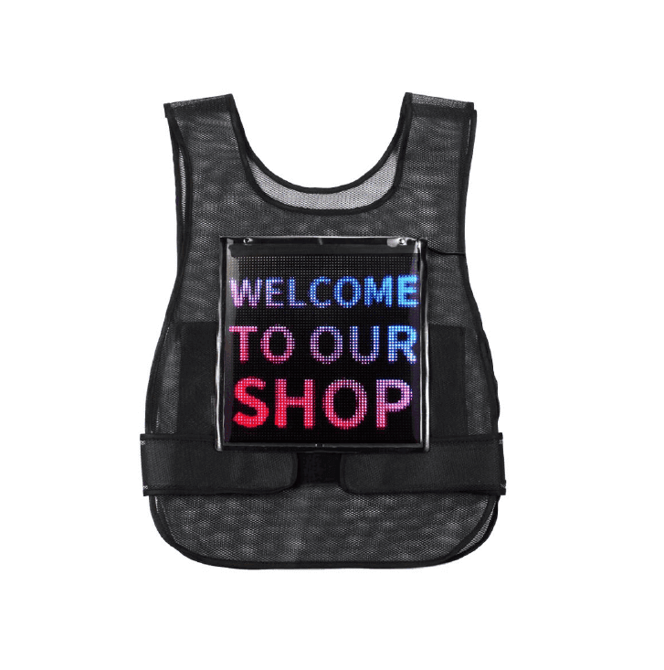 Gilet publicitaire LED