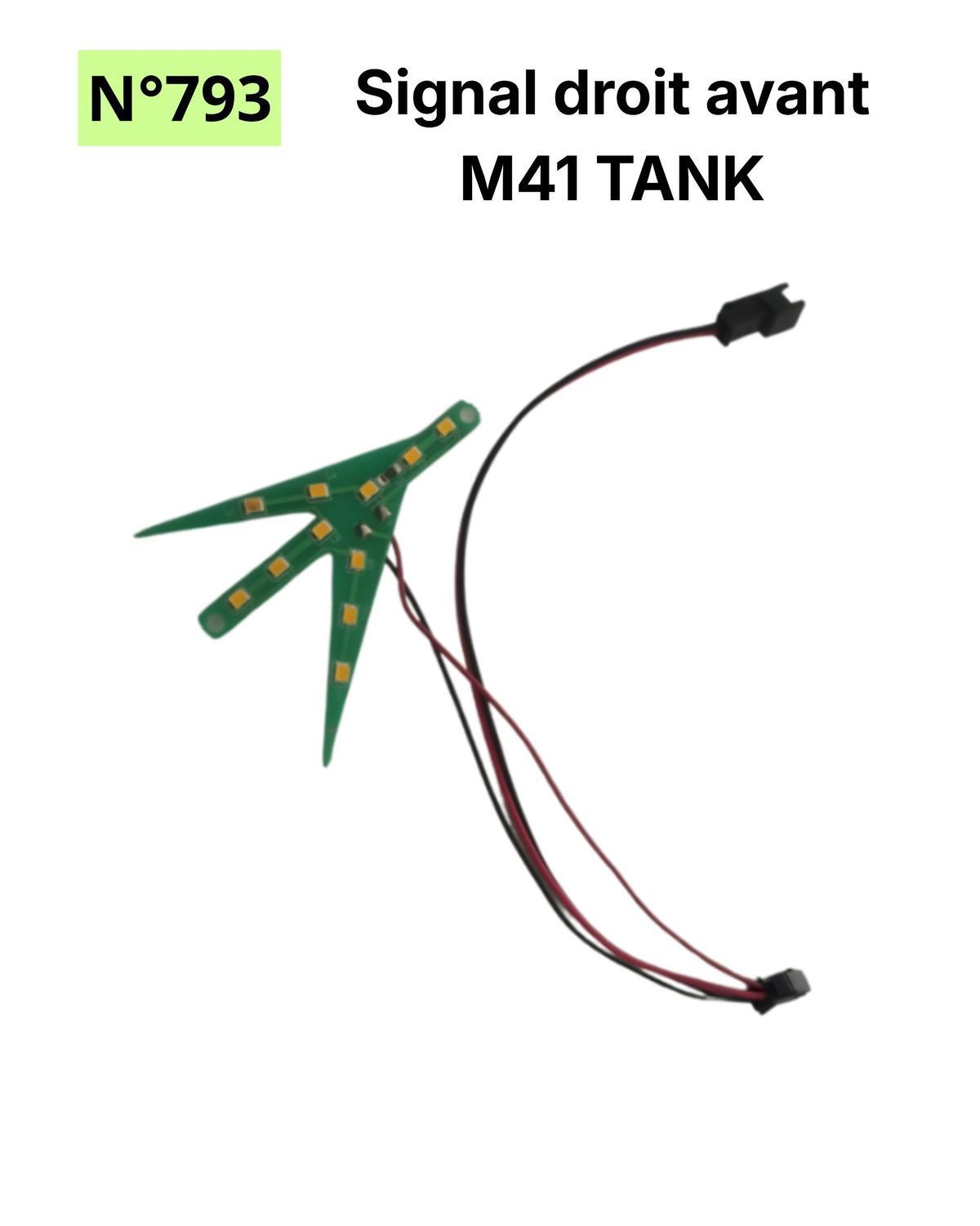 Signal droit avant M41 Tank