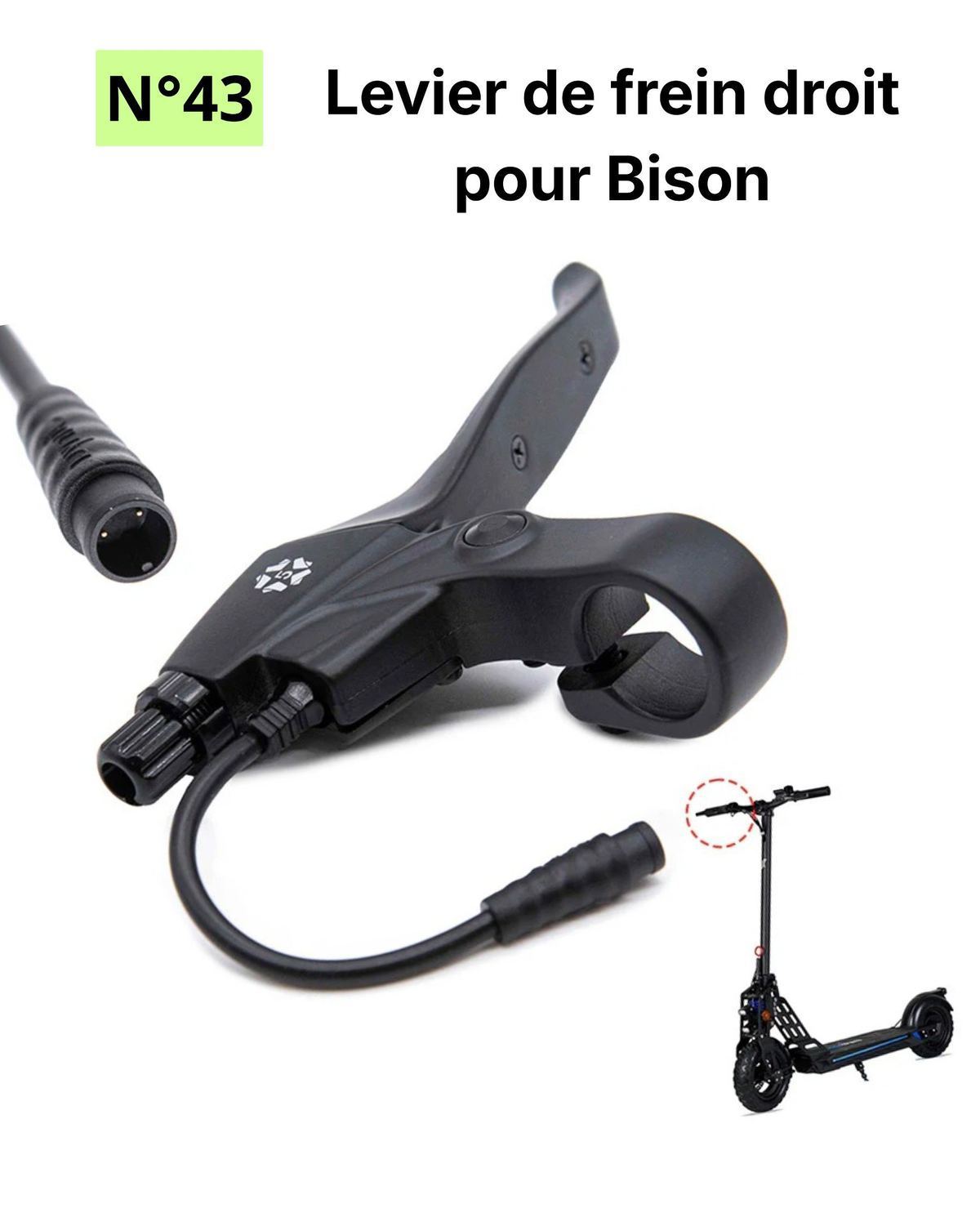 Levier de frein droit pour Bison
