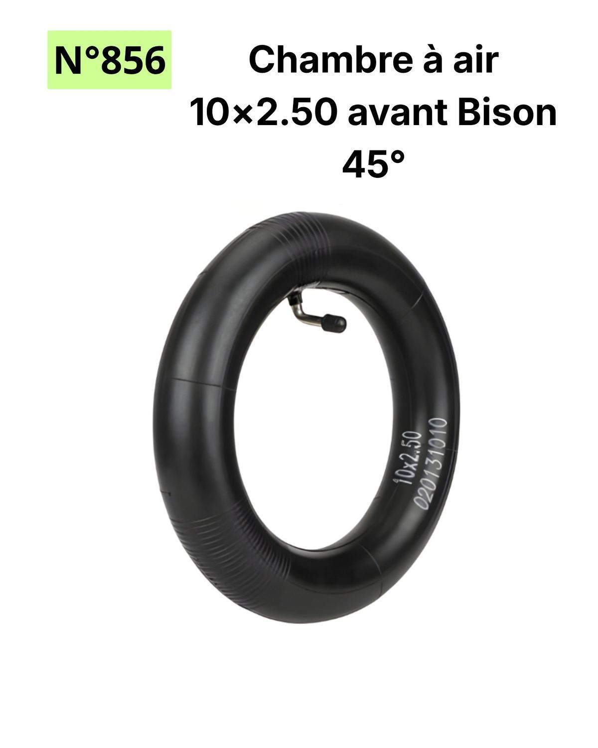 Chambre à air 10X2.50 Bison 45°