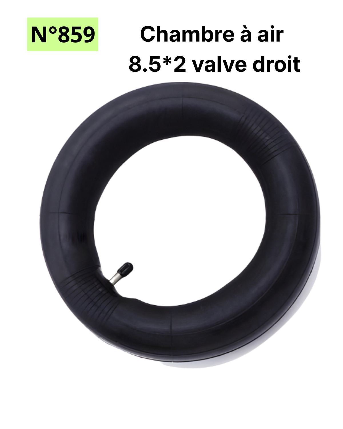Chambre à air 8,5*2 Valve droit