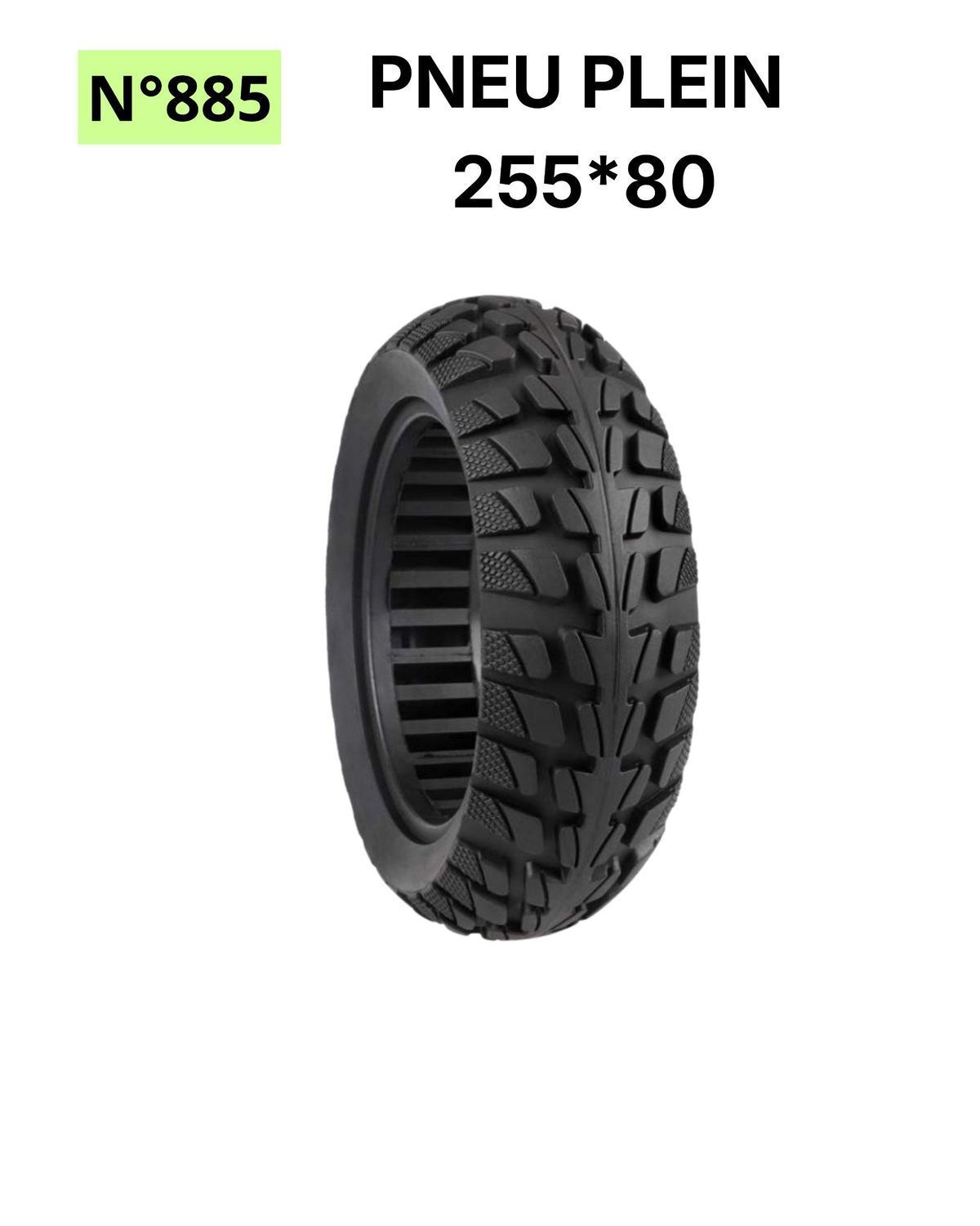 Pneu plein 255*80